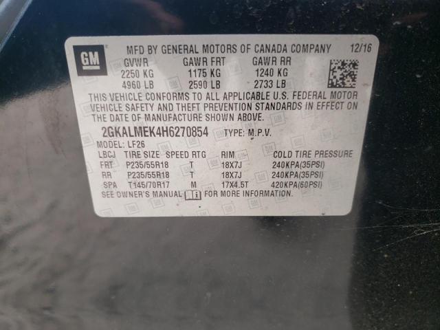 2017 GMC TERRAIN SL - 2GKALMEK4H6270854