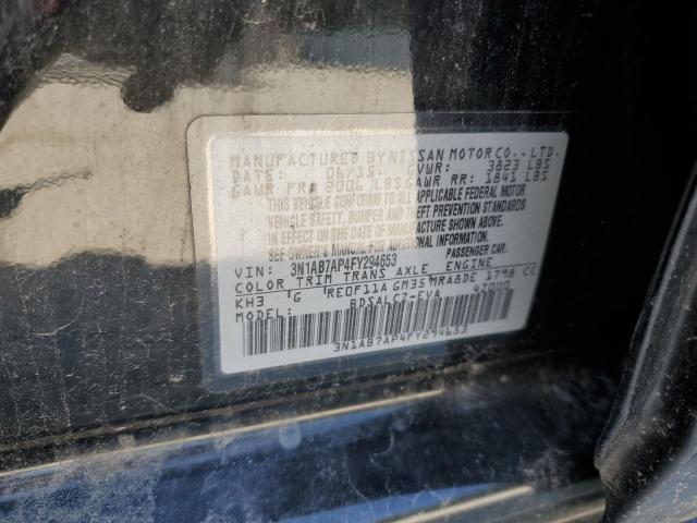 2015 NISSAN SENTRA S - 3N1AB7AP4FY294653