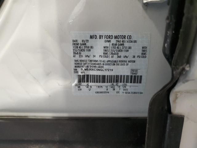 2022 LINCOLN AVIATOR 5LM5J6XC5NGL17219