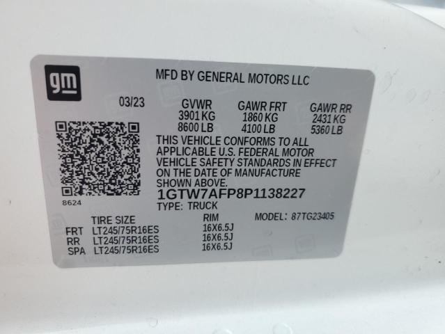2023 GMC SAVANA G25 1GTW7AFP8P1138227