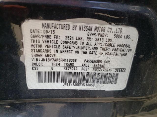 VIN JN1BV7AR5FM418056 2015 Infiniti Q50, Base no.12