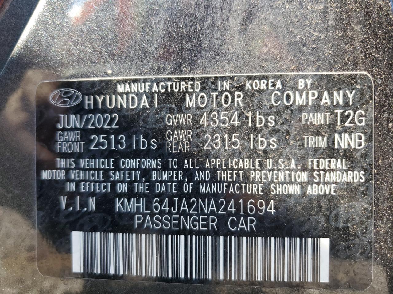 Lot #2991682017 2022 HYUNDAI SONATA SEL