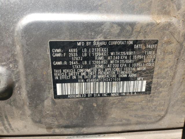 2017 SUBARU OUTBACK 2. - 4S4BSAFC2H3421606