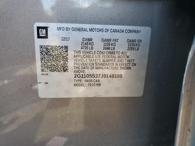 2018 CHEVROLET IMPALA LT - 2G1105S37J9148199