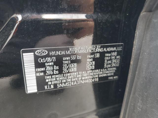 2022 HYUNDAI SANTA FE S - 5NMS24AJ7NH400498