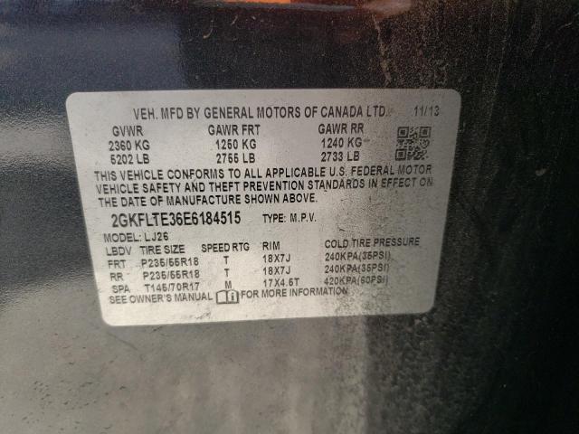 VIN 2GKFLTE36E6184515 2014 GMC Terrain, Slt no.13