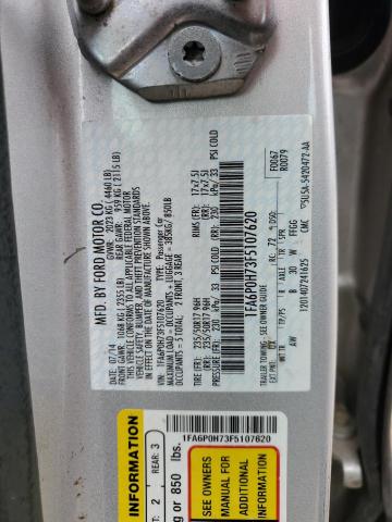 VIN 1FA6P0H73F5107620 2015 Ford Fusion, SE no.12