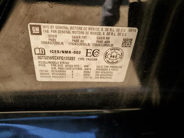2015 GMC SIERRA K15 - 3GTU2WECXFG133287