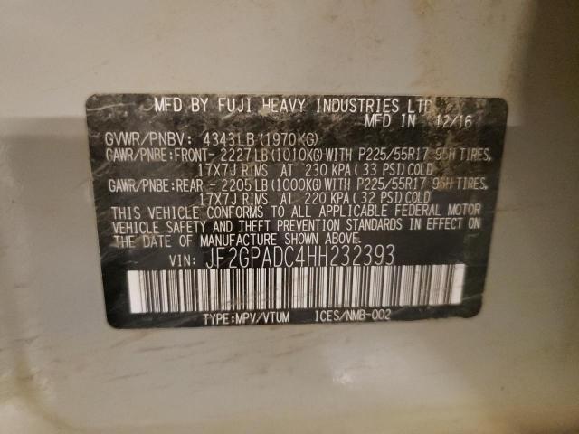 2017 SUBARU CROSSTREK - JF2GPADC4HH232393