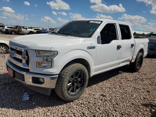 FORD F150 SUPER 2017 white crew pic gas 1FTEW1CF5HKC64258 photo #1