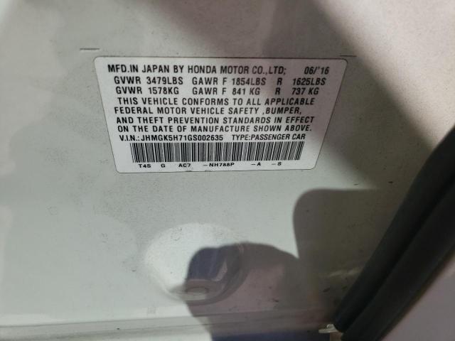 2016 HONDA FIT EX - JHMGK5H71GS002635
