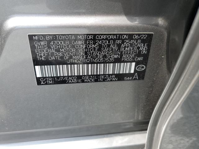 2022 LEXUS IS 350 F S - JTHGZ1B21N5057535
