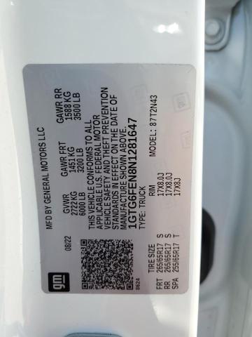 2022 GMC CANYON AT4 - 1GTG6FEN8N1281647