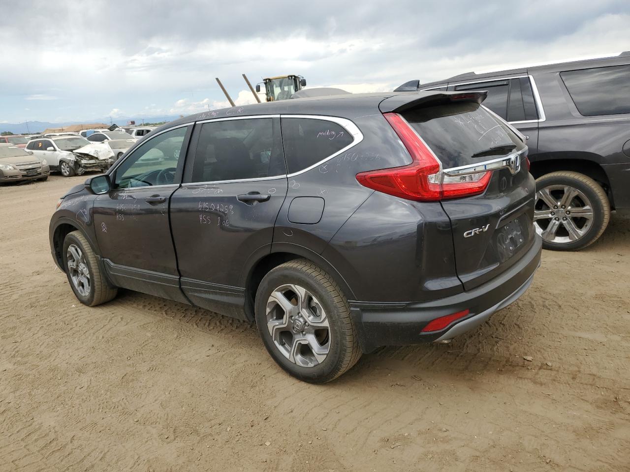 HONDA CR-V EXL 2017 charcoal  gas 2HKRW2H81HH666410 photo #3