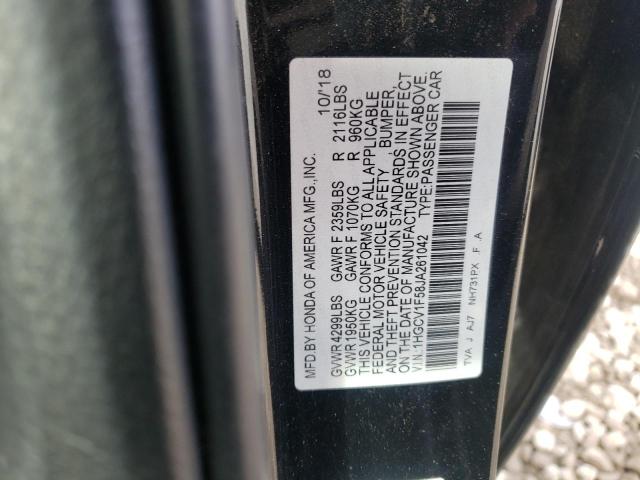 2018 HONDA ACCORD EXL - 1HGCV1F58JA261042