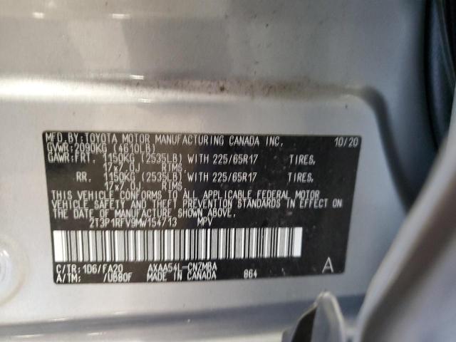 VIN 2T3P1RFV9MW154713 2021 Toyota RAV4, Xle no.14