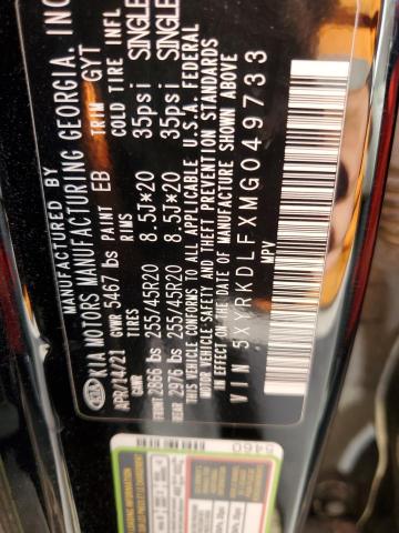 2021 KIA SORENTO SX - 5XYRKDLFXMG049733
