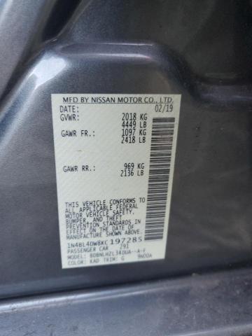 2019 NISSAN ALTIMA SV - 1N4BL4DW8KC197285