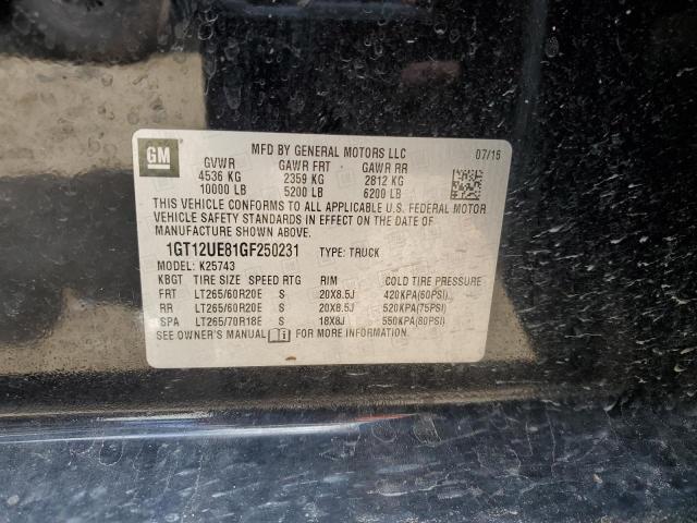 2016 GMC SIERRA K25 - 1GT12UE81GF250231