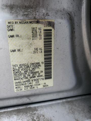 2016 NISSAN ALTIMA 2.5 - 1N4AL3AP0GC190776