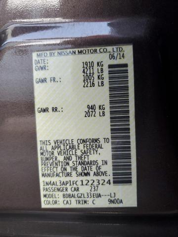 2015 NISSAN ALTIMA - 1N4AL3AP1FC122324