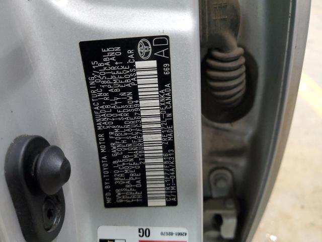 2015 TOYOTA COROLLA L - 2T1BURHE7FC367994