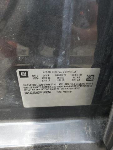2015 CHEVROLET SONIC LT - 1G1JC5SH0F4149059