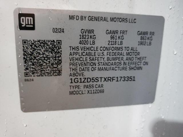 2024 CHEVROLET MALIBU LT - 1G1ZD5STXRF173351