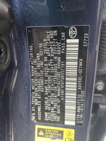 2016 TOYOTA CAMRY LE - 4T4BF1FK7GR557191