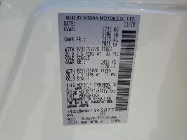 2020 INFINITI QX60 LUXE - 5N1DL0MNXLC545877