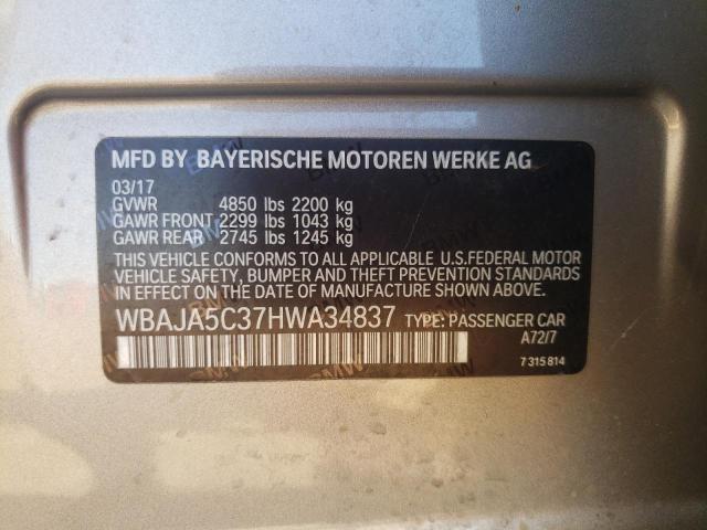 2017 BMW 530 I - WBAJA5C37HWA34837