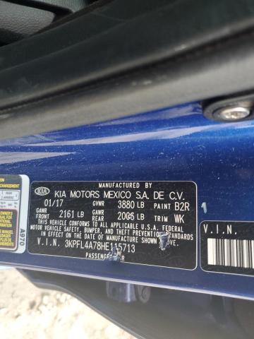 2017 KIA FORTE S 3KPFL4A78HE115713