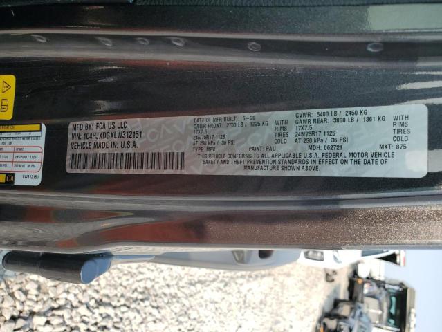 2020 JEEP WRANGLER U - 1C4HJXDGXLW312151