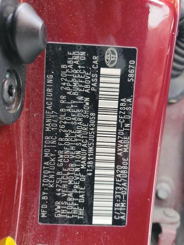 VIN 4T1B11HK5JU543058 2018 Toyota Camry, L no.12