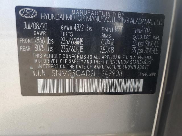 2020 HYUNDAI SANTA FE S - 5NMS3CAD2LH249908