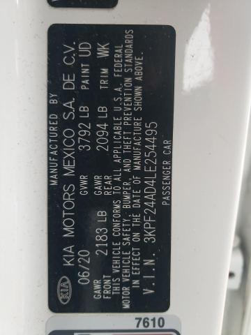 2020 KIA FORTE FE - 3KPF24AD4LE254495