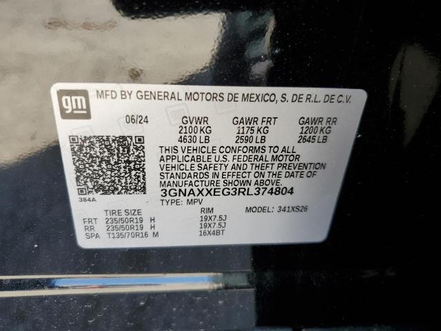 VIN 3GNAXXEG3RL374804 2024 Chevrolet Equinox, Premiere no.13