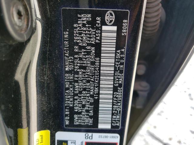 VIN 4T1BK1FK2EU540866 2014 Toyota Camry, SE no.12