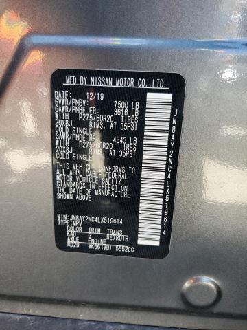 2020 NISSAN ARMADA SV - JN8AY2NC4LX519614