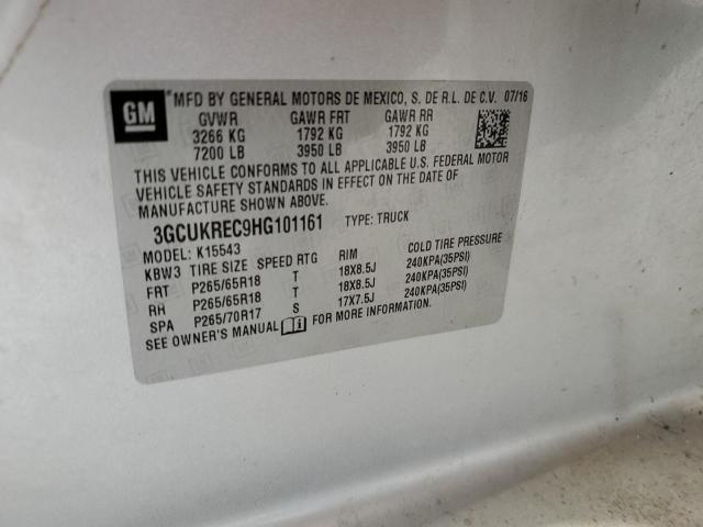 2017 CHEVROLET SLVRD 1500 3GCUKREC9HG101161