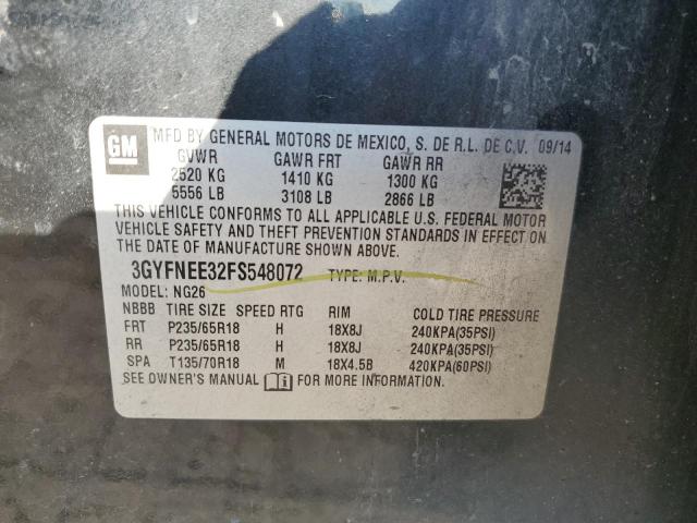 2015 CADILLAC SRX LUXURY - 3GYFNEE32FS548072