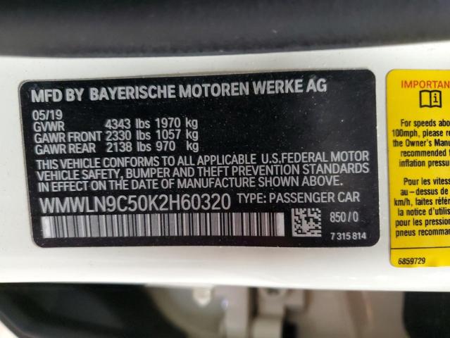 2019 MINI COOPER S C - WMWLN9C50K2H60320