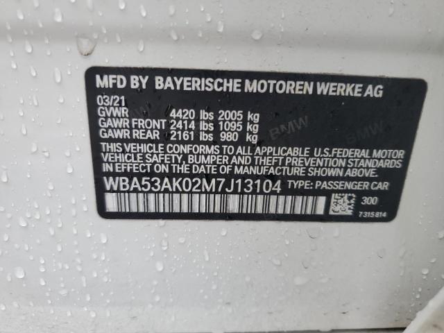 VIN WBA53AK02M7J13104 2021 BMW 2 Series, 228 no.12