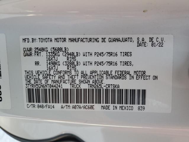 2022 TOYOTA TACOMA ACC - 3TYRX5GN6NT044241