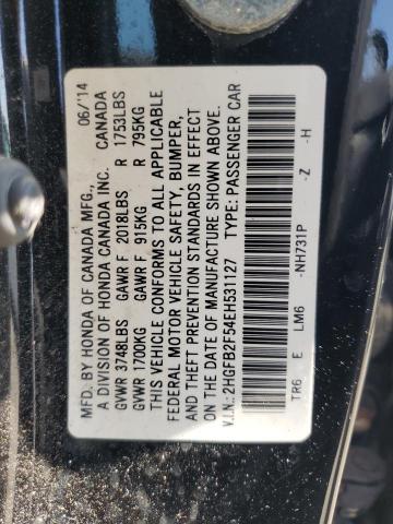 VIN 2HGFB2F54EH531127 2014 Honda Civic, LX no.13