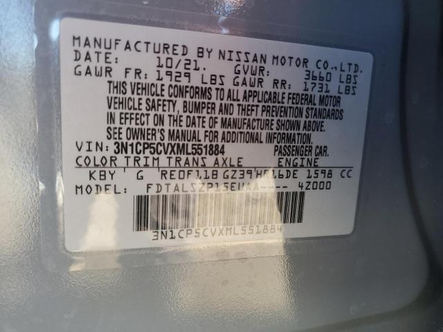 2021 NISSAN KICKS SV - 3N1CP5CVXML551884