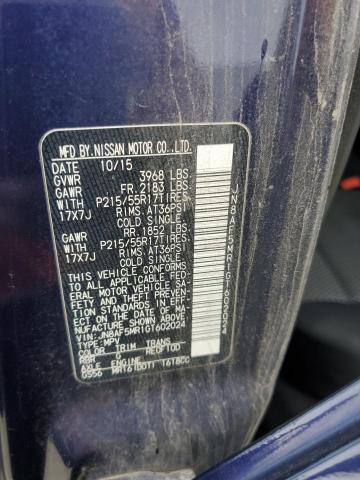 2016 NISSAN JUKE S - JN8AF5MR1GT602024