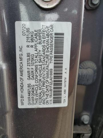 VIN 19UUB1F32LA016669 2020 Acura TLX no.13