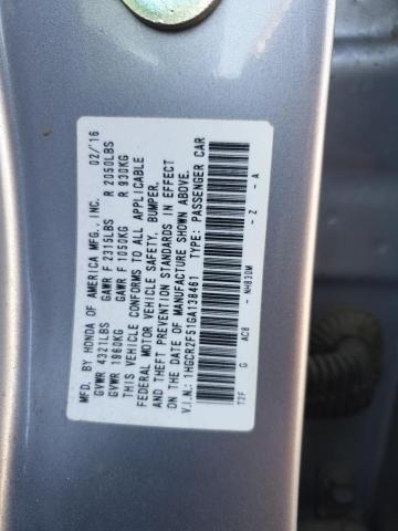 VIN 1HGCR2F51GA138461 2016 Honda Accord, Sport no.13