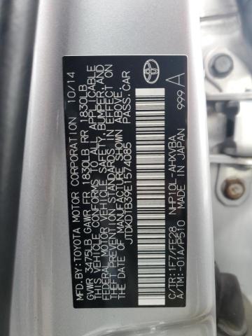 VIN JTDKDTB39E1574085 2014 Toyota Prius no.13